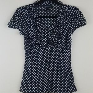 4/25 INC PolkaDot Ruffle Front XS
